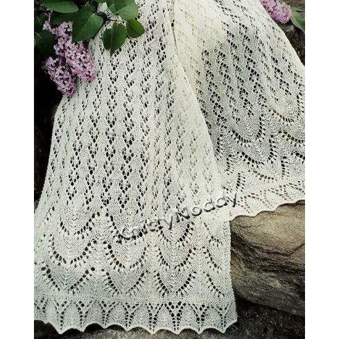 Estonian Garden Scarf or Wrap